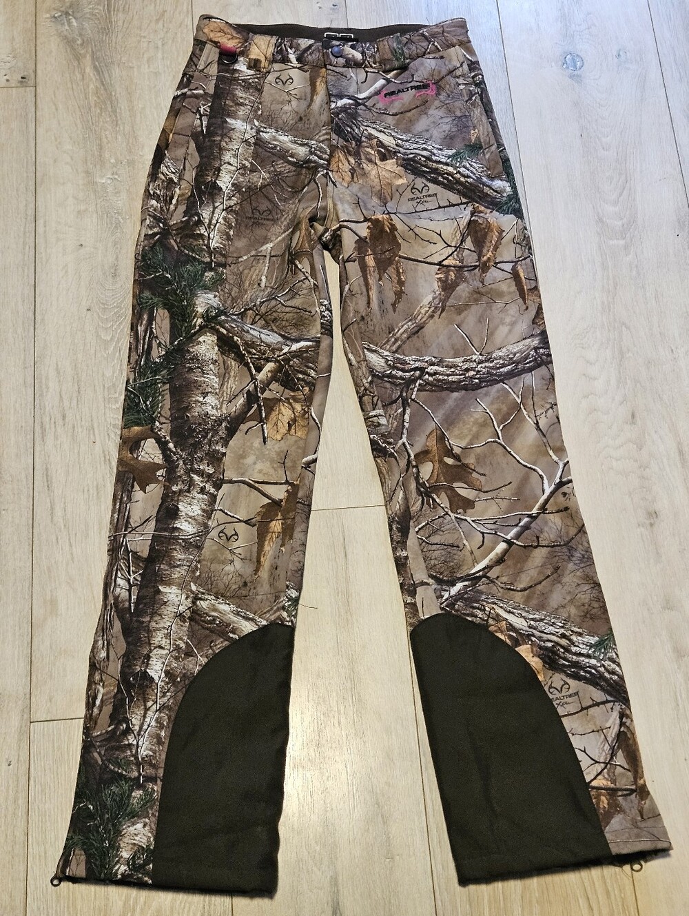 Realtree Xtra Womens Small Camo Lined Ankle Zip Pants Windproof Water Resistant